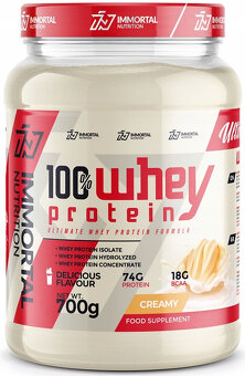 WPI Izolat + WPH hydrolyzat IMMORTAL 100 % WHEY PROTEIN 700g - 2