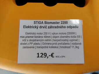 drtic vetvi: STIGA Biomaster 2200 - 2