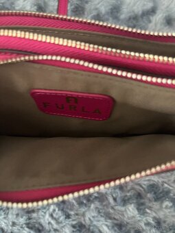 FURLA CYKLAMENOVA RUZOVA CROSSBODY LISTOVA KABELKA - 2