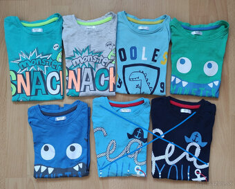 5x tričko s krátkym rukávom - Boys, veľkosť 122 - 2