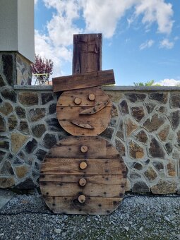 Vianočná dekoracia snehuliak - 2