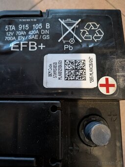 Autobatéria 70ah (štart-stop) - 2