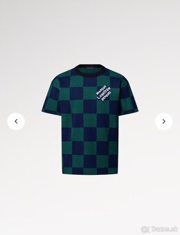 LOUIS VUITTON Jacquard Damier Short-Sleeved Cotton Crewneck - 2