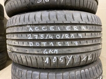 R19 275/40 Accelera 105Y XL 2x6mm DOT1717 - 2