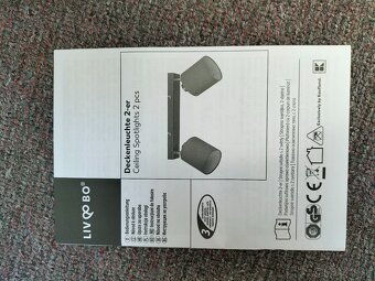 🛋️ Stropné svietidlo 2x LED – nové, v krabici - 2