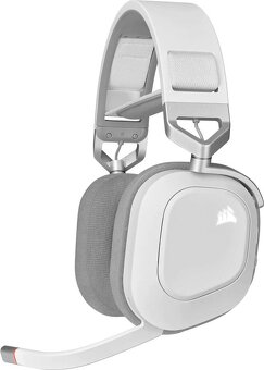 Herné slúchadlá Corsair HS80 RGB Wireless White - NOVÉ - 2