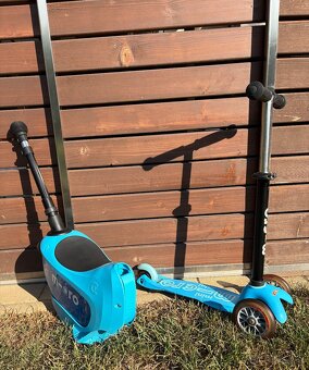 Predám kolobežku / odrážadlo Micro Mini2go Deluxe+ Blue - 2