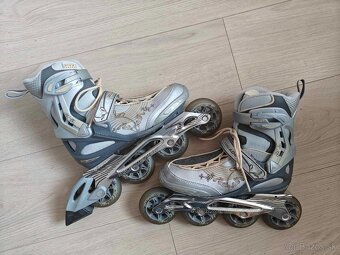 Šedé kolieskové korčule Rollerblade - 2