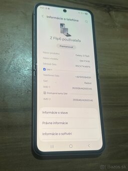 Predám Samsung Galaxy Z Flip 6 12GB Rám 256GB Sivý - 2