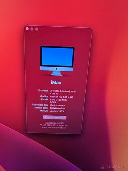 Apple iMac 21.5 mid 2017 8gb ram i5 retina displej - 2