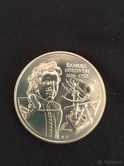 Strieborná minca 500 SK Samuel Mikovíni r. 2000 - 2