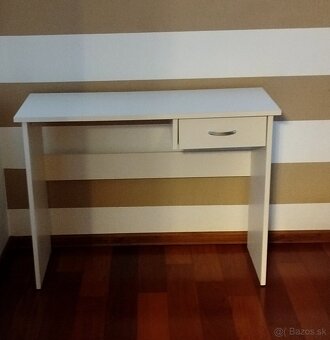 Biely písací stôl - 2