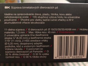 Suprava bimetalovych dierovacich píl - 2