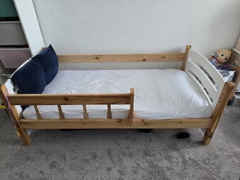 ✅Detská posteľ z masívu + matrac + chránič - 2