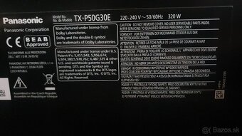 Panasonic TX P50 G30E, plazma 50 palcov - 2