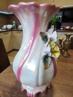 Talianska porcelánová váza Capodimonte. - 2