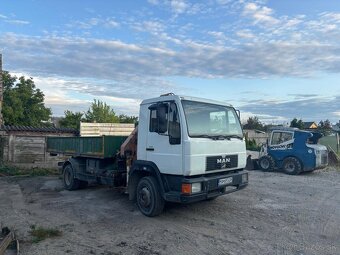 MAN L2000 hakovy kontajner+hydraulická ruka - 2