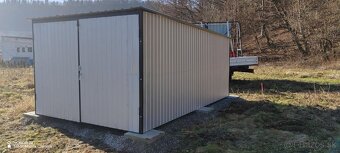Garáž plechová 3x5m, silný plech AKCIA - 2