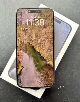 iPhone 15 pro max 256gb blue, perfektný stav - 2