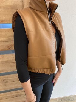 Koženková vesta S/M - 2