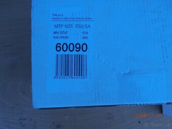 Meraci transformator prudu MTP N25 250/5A. - 2