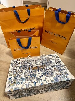Papierové tašky 3ks Louis Vuitton a 1ks Dior - 2
