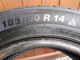 zimné pneumatiky 4 ks. rozm. 185/60 R14 - 2