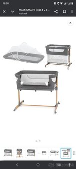 MoMi SMART BED 4 v 1 sivá. Detska postielka - 2