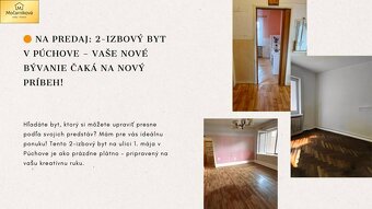 Na predaj: 2-izbový 71m2 byt v Púchove. - 2