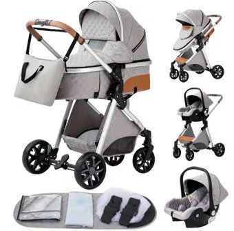 Nový kočík, 3 kombinácia, športový, hlboký a vajíčko - 2