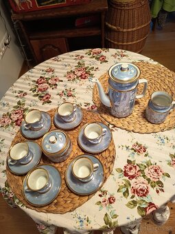 Kavova suprava modra, porcelan - 2