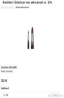 Akvarelový štetec - 2