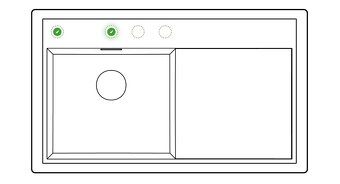 Kuchynský drez Blanco Zena45 S Grantový - 2