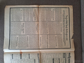 Tlačoviny, noviny rok 1937 Masarik prezident - 2