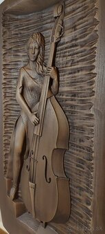 Drevený obraz 64×34cm,hrubka5cm - 2