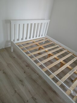 Posteľ biela 130x210cm - 2