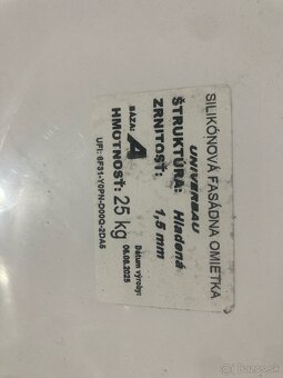 Fasádna omietka Univer Bau - biela 1,5mm - 2