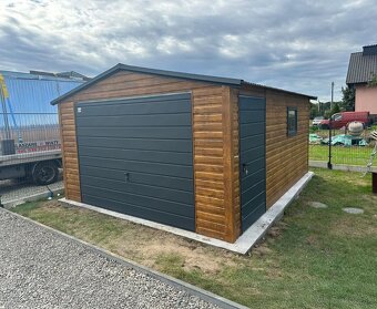 Plechová garáž 4x5m - 2