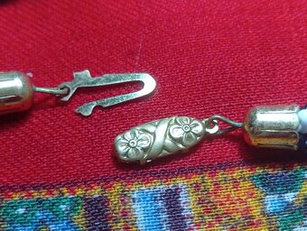 stočeny torsade nahrdelnik z čiernych a bielych sklenenych k - 2