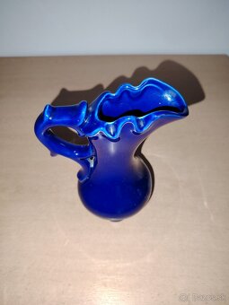 Modrá keramika - veľká váza - 2