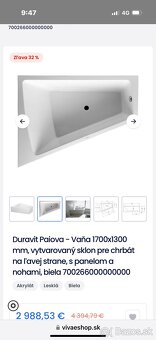 Predám Duravit - atypicku vaňu - 2