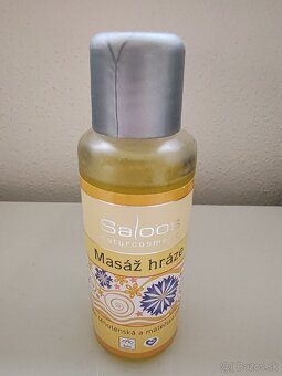 Saloos olej na masáž hrádze - 2