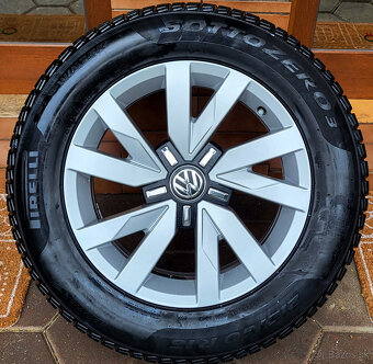 alu R16 5x112, zimné pneu 215/60, orig. VW Passat /+ Superb - 2