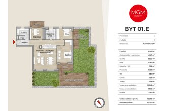 01.E - 4-izb. apartmán, 263,65 m2, DONOVALY, priamo na zjaz - 2