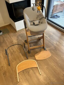 Set jedálenská stolička Kinderkraft Enock + lehátko Calmee - 2