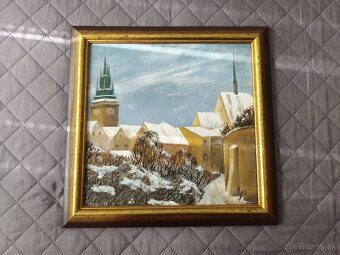 Starožitné obrazy cca 43x43 cm - 2