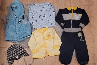 Balík oblečenia chlapec 74 tepláky mikiny 23 ks - 2