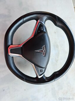 Predám originálny volant Tesla Model S / X s airbagom a vyhr - 2
