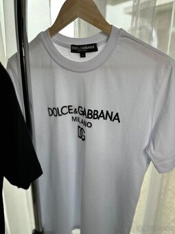 Pánske Dolce gabbana tričko čierne a biele posledné - 2