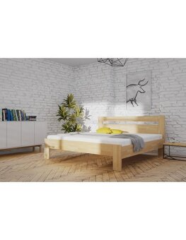 Bukova postel 200×180 masiv - 2
